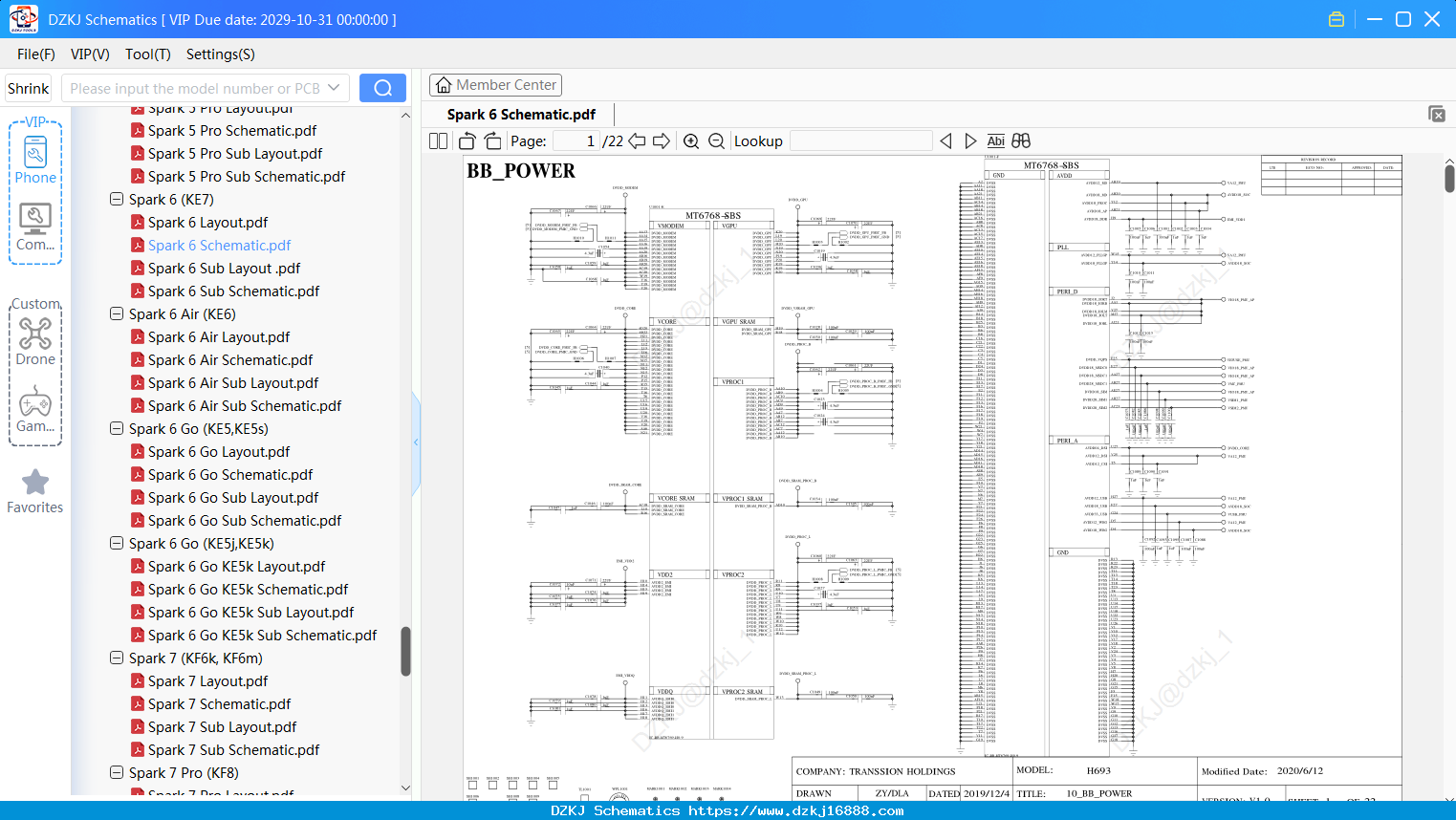 Tecno Spark 6 Schematic